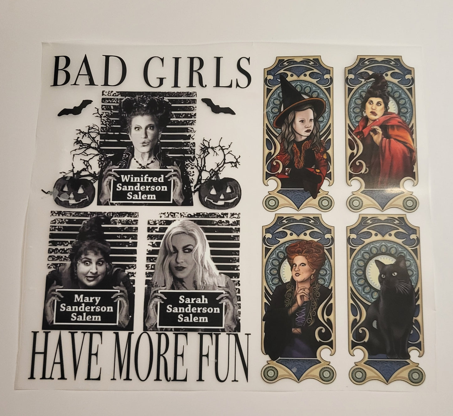 Hocus Pocus Halloween DTF Heat Transfer – Witches’ Magic 8 x 9 Inch ✨🧙♀️🎃
