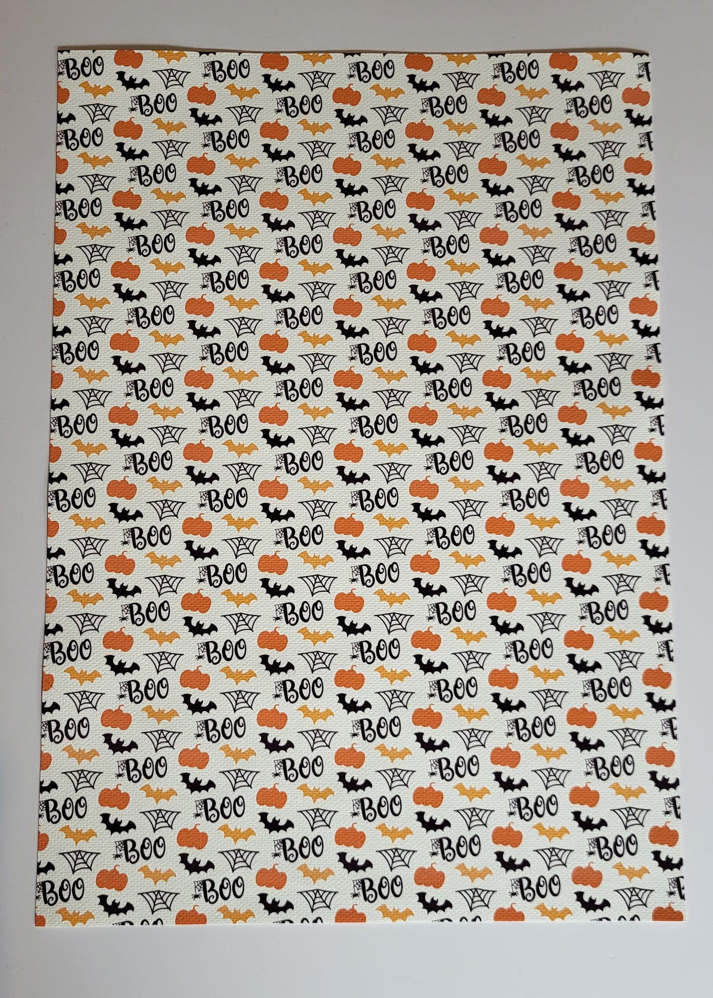 Boo Halloween Bow Fabric β A4 Sheet π»ππ