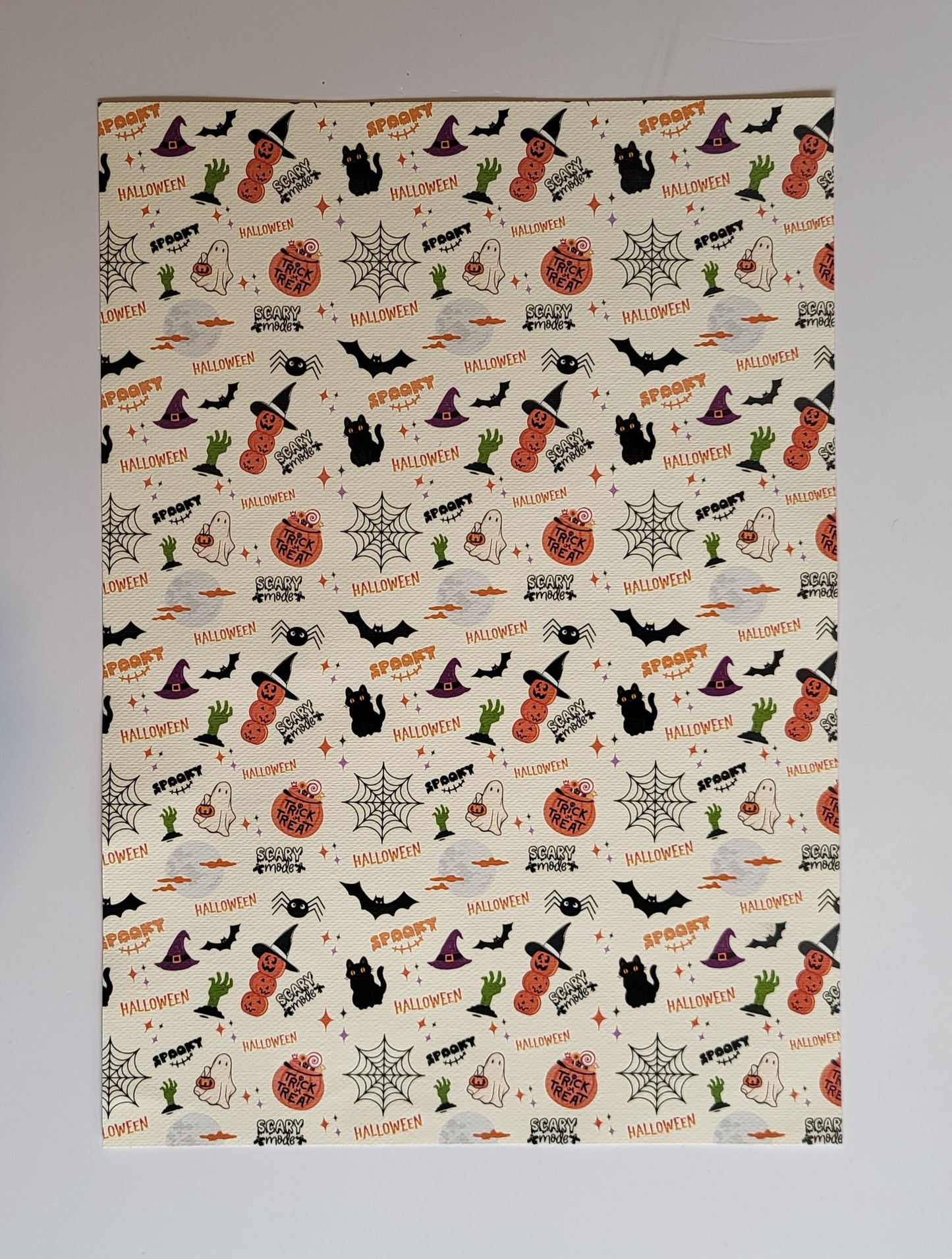 Halloween Print Bow Fabric โ A4 Sheet ๐๐ป๐