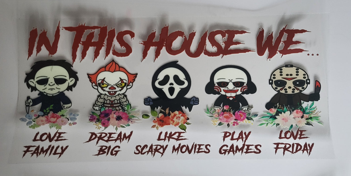 Horror Film Characters with Quirky Quotes Wrap πͺπ»π©Έ