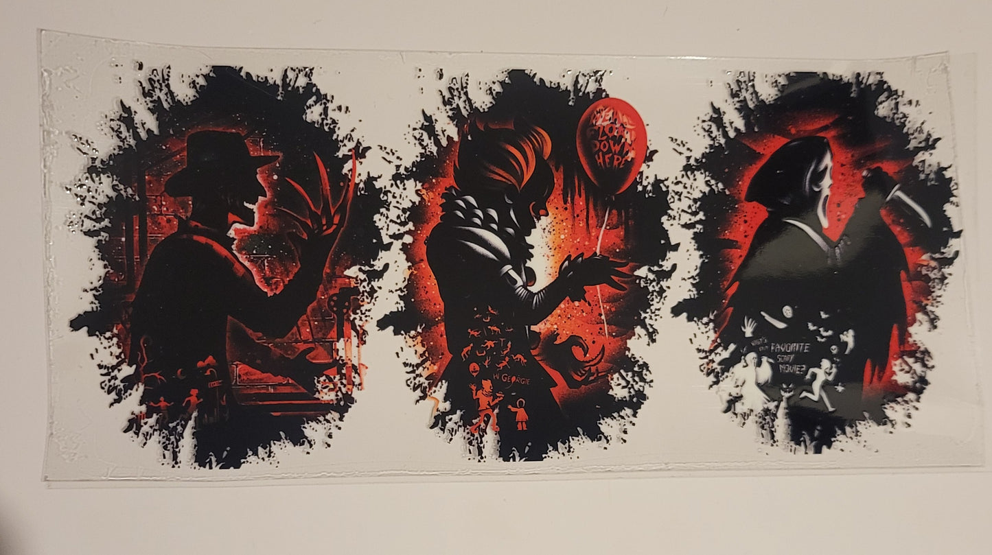 Freddy, Pennywise & Ghostface Horror Character Wrap πͺππ»