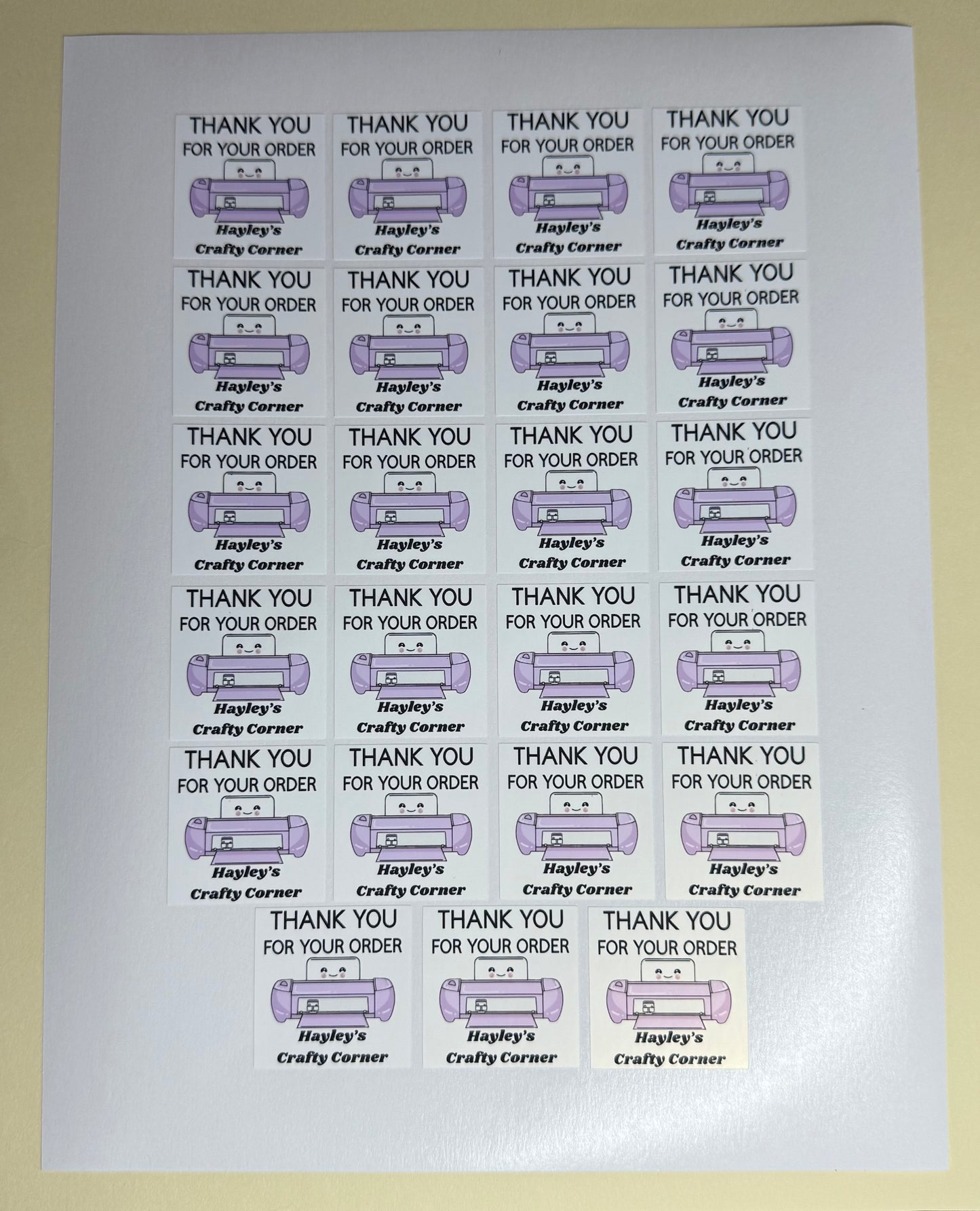 Personalised Business Stickers