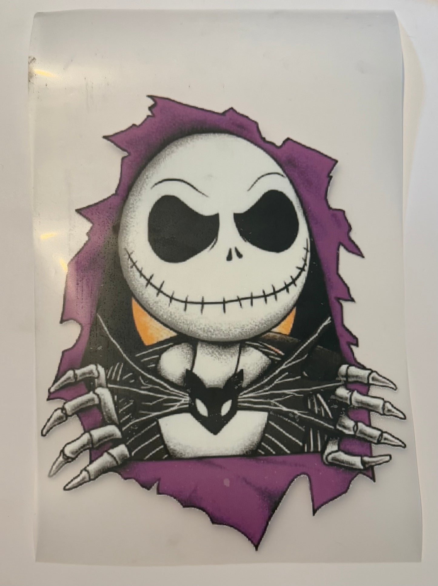 Jack Skellington Halloween DTF Heat Transfer ππ€π»