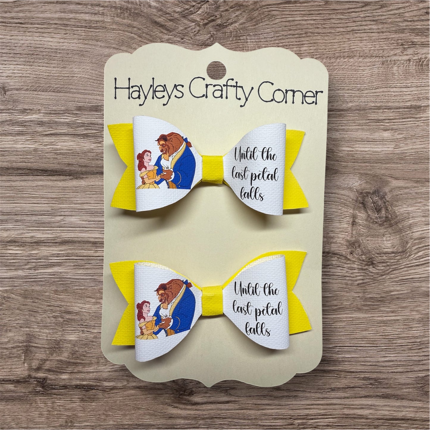 Beauty & The Beast Hair Bows
