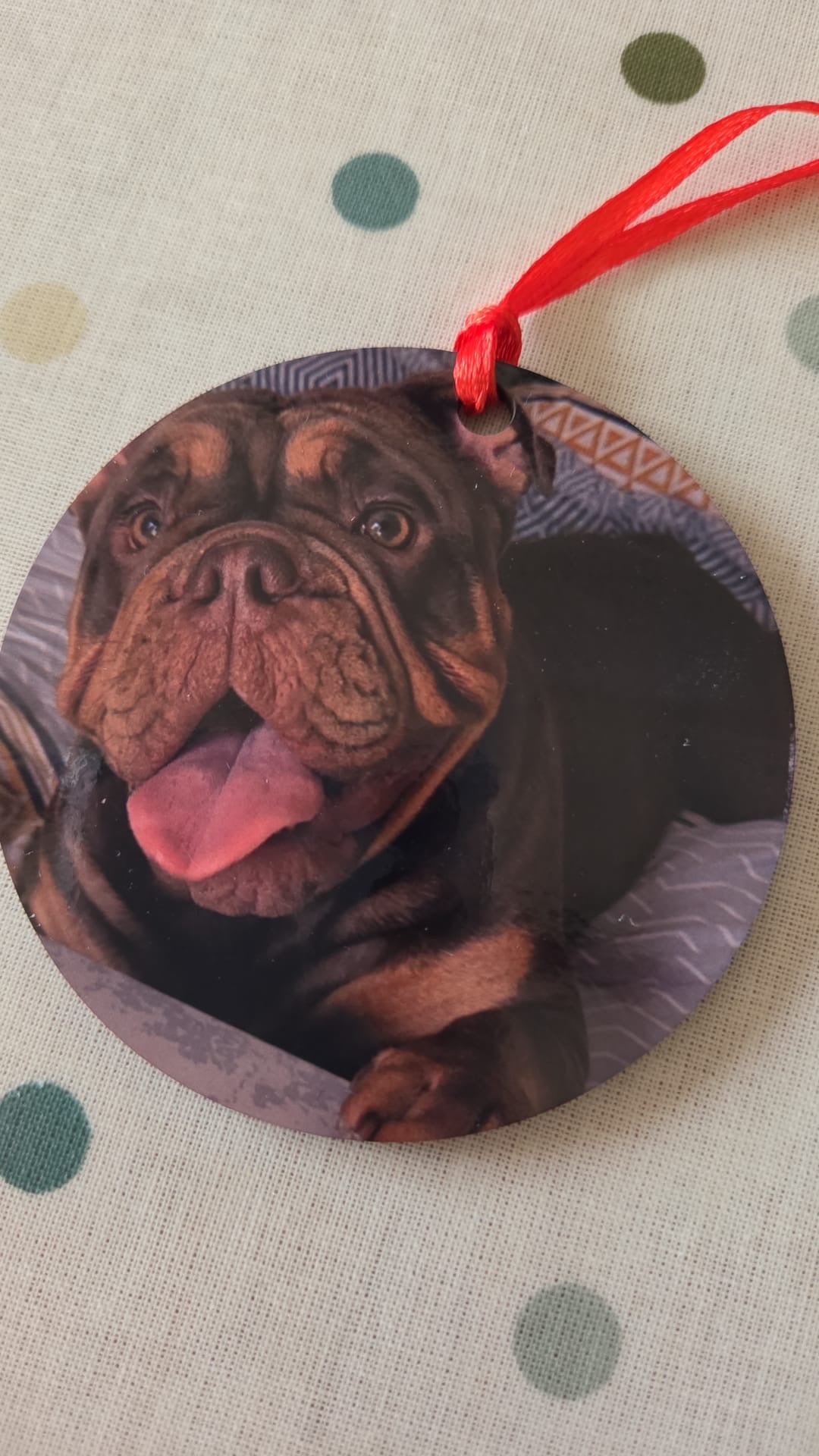 Custom Double-sided Round Bauble