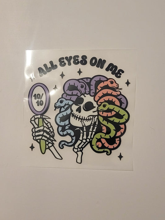 Halloween Medusa DTF Heat Transfer | Snake Hair Mythical Design