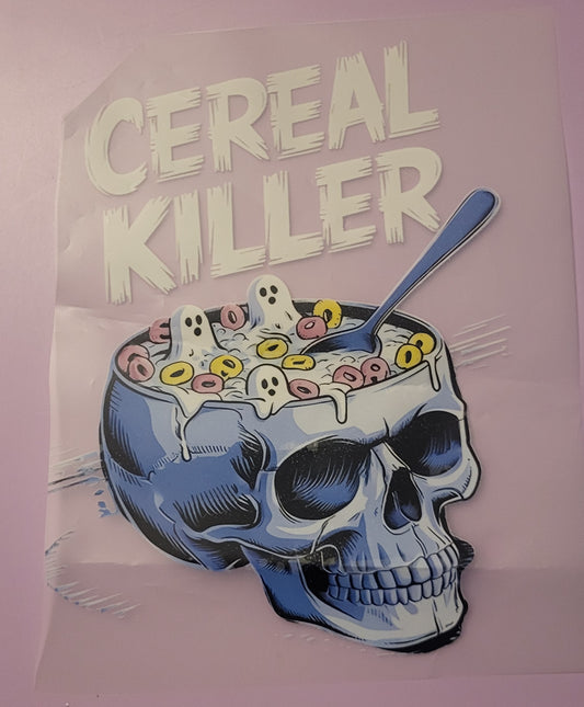 Cereal Killer DTF Heat Transfer | Halloween Design (8x6 in)