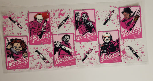 Barbie Style Horror Characters Wrap 🎀🔪👻