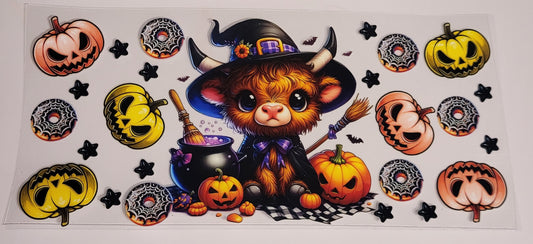 Witch Highland Cow Halloween Wrap 🐮🧙‍♀️🎃