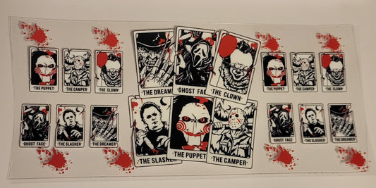 Horror Characters Card Wrap 🃏🔪👻