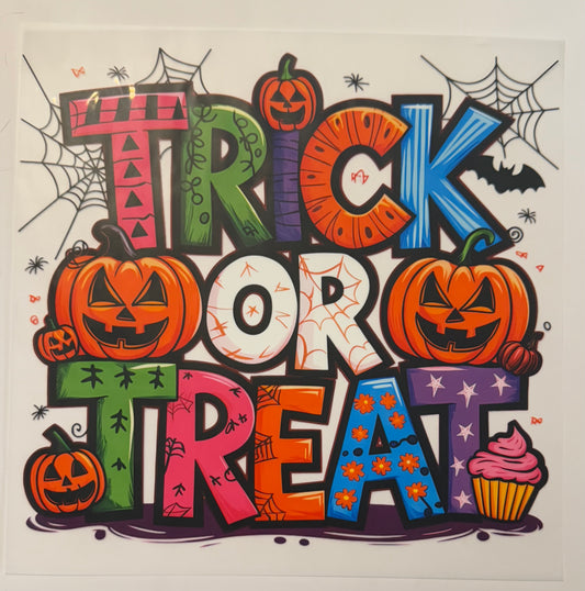 🎃 Trick or Treat Halloween Heat Transfer 👻
