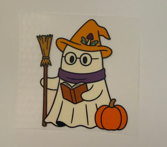 Scholar Witch Ghost Heat Transfer – Halloween Iron-On DIY