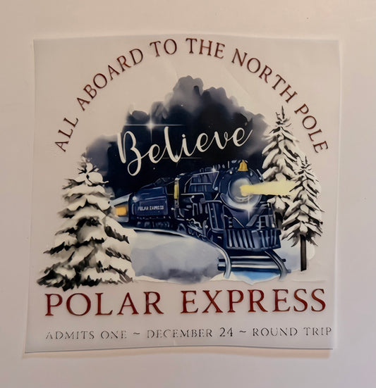 🚂✨ Polar Express Believe – Christmas Train Design 🎄❄️