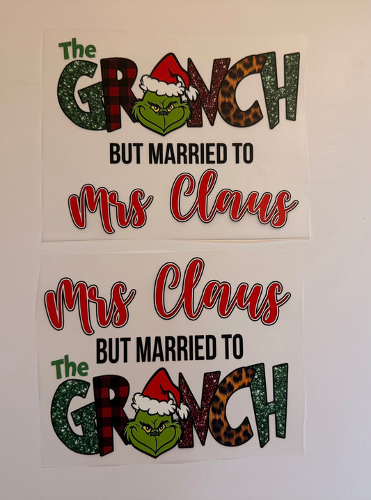 💚🎅 The Grinch & Mrs Claus  – Fun Matching Christmas Set 🎄✨