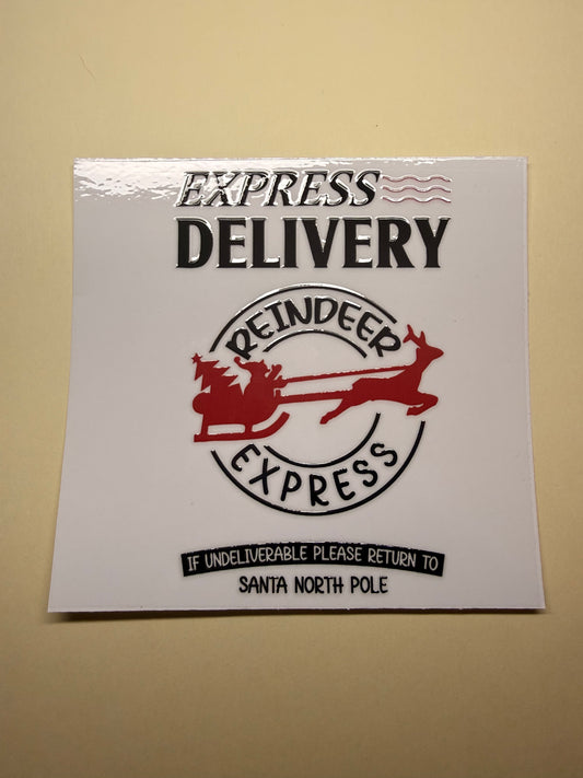 🦌📦 Reindeer Express Delivery – North Pole Mail Design 🎄✨