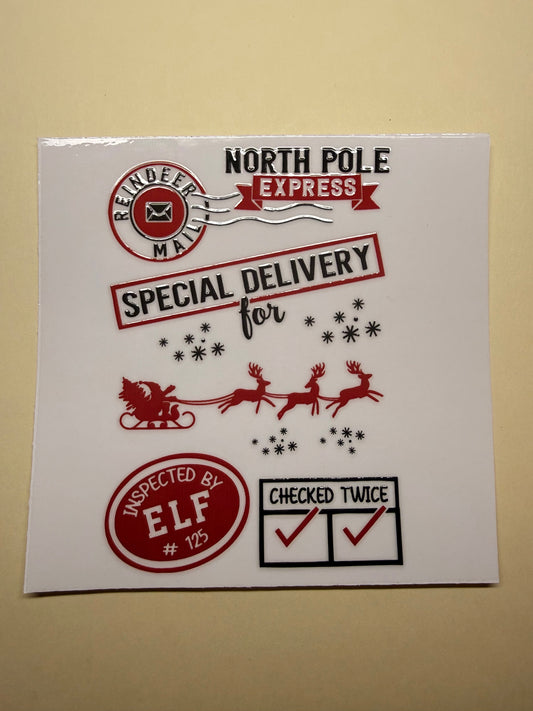 🎅📦 North Pole Express Special Delivery Reindeer Mail Design 🎄✨