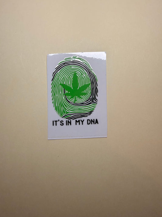 🌿🧬 It’s In My DNA – Cannabis Fingerprint Design 💨✨