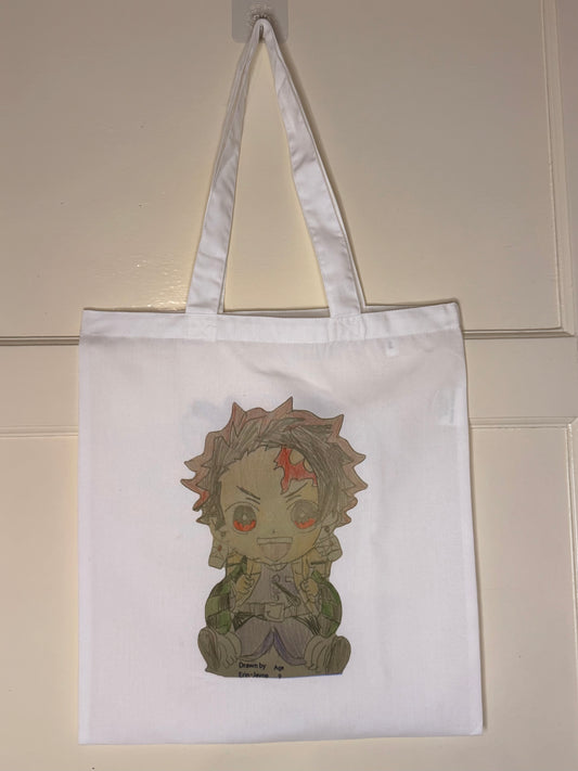 🎨 Personalised Double-Sided Tote Bag – Add 2 Of Your Children’s Drawings