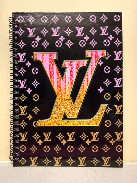 Luxury-Inspired LV Style Notebook